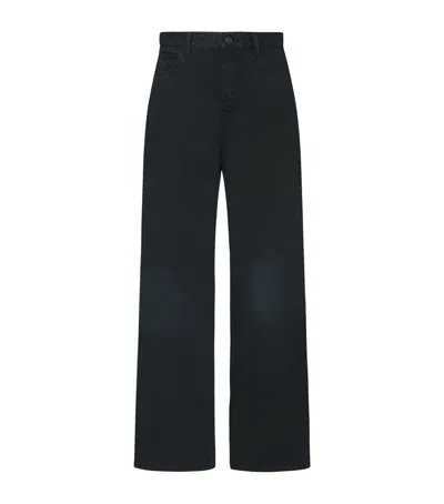 The Row Eglitta Wide-leg Jeans In Black