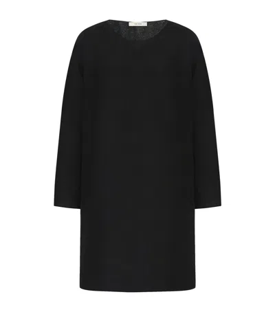 The Row Bastira Silk Sweater In Black