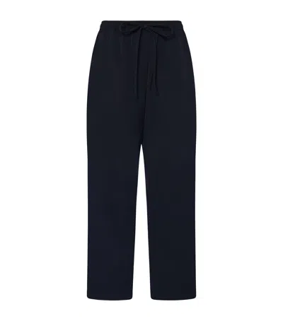 The Row Orieno Wool Trousers In Black