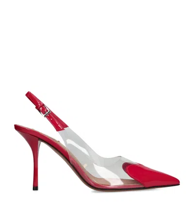 Alaïa Patent Coeur Slingback Pumps 90 In Multi