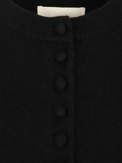 Lisa Yang Lunea Short Sleeves Cardigan Knitwear Black In Black