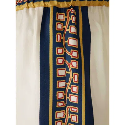 La Doublej Printed Silk-twill Wide-leg Pants In Multi