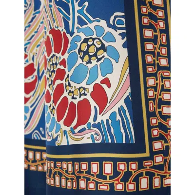 La Doublej Printed Silk-twill Wide-leg Pants In Multi