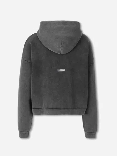 Acne Studios Hooded Sweater Drawstring Ribbed Cuffs In Black