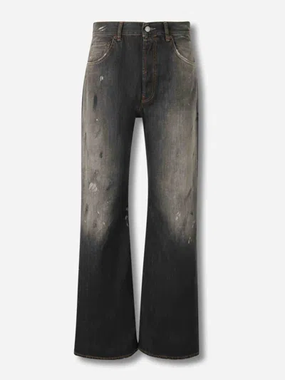 Acne Studios Flared Jeans In Black