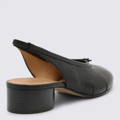 Maison Margiela Split-toe Leather Mules With Low Block Heel