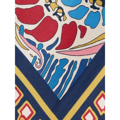 La Doublej Foulard Printed Silk Twill Shirt In Multi
