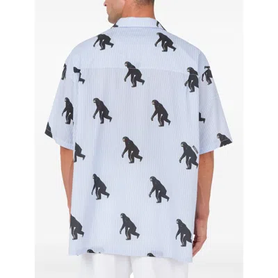 Moschino Graphic-print Shirt In Blue