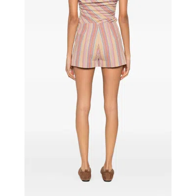 Faithfull The Brand Striped Pocket Shorts In Multi