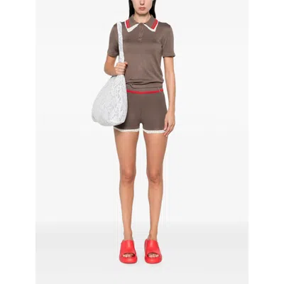 Siedres Shorts Brown In Gray