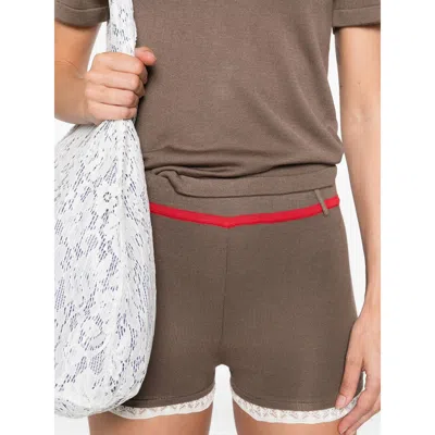Siedres Shorts Brown In Gray