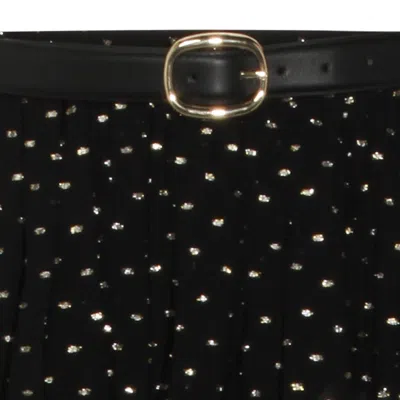 Self-portrait Skirts Blacks And Greys In Black