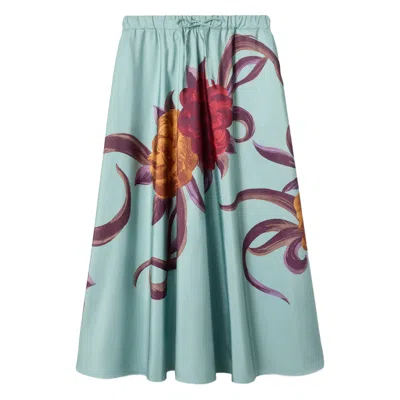 La Doublej Skirts Blue, Brown In Green