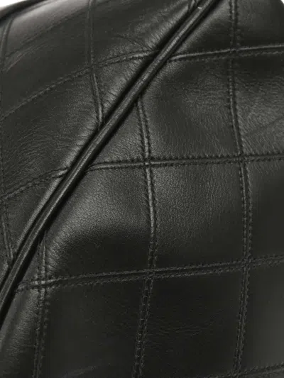 Pre-owned Chanel 1991-1994 Two-way Tote Bag In Black