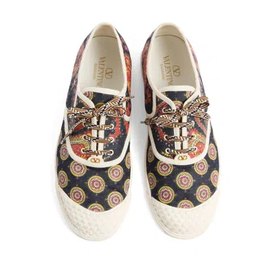 Valentino Garavani Valentino Bay By Bay Lace-up Sneakers In White