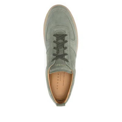 Henderson Baracco Sneakers Green In Gray