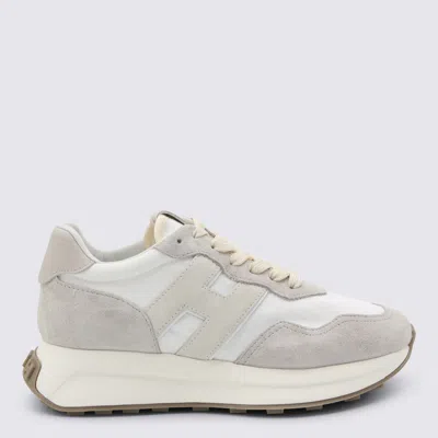 Hogan Low Top Sneakers Suede Panels Rubber Sole
