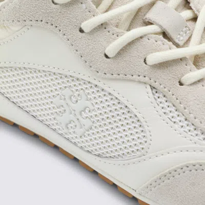 Tory Burch White Leather Sneakers In White