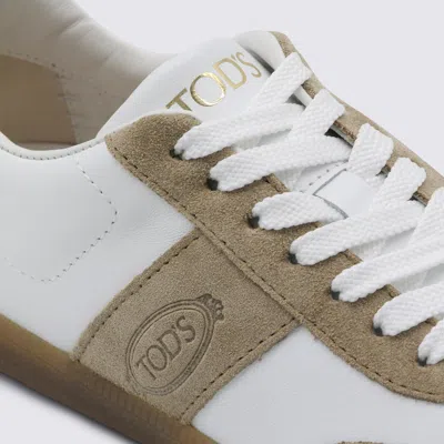 Tod's Low Top Sneakers Rubber Sole Suede In Multi