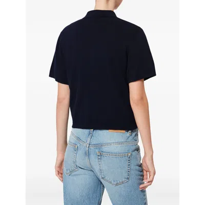 Isabel Marant Étoile Womens Midnight Althea Collared Cotton And Wool-blend Top In Multi