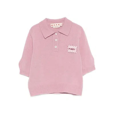 Marni Logo-patch Polo Top