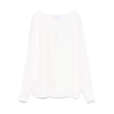De Santis Silk Blouse In White