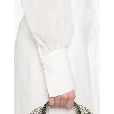 De Santis Silk Blouse In White