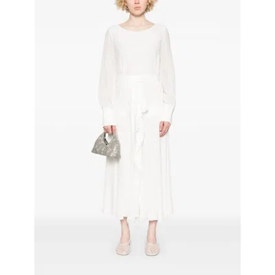 De Santis Silk Blouse In White