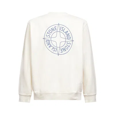 Stone Island Round Neck Sweatshirt In Neutral