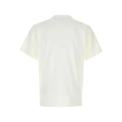 Burberry Cotton T Shirt Featuring Front Logo Print In White