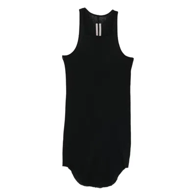 Rick Owens Crew-neck Sleeveless Vest In Black