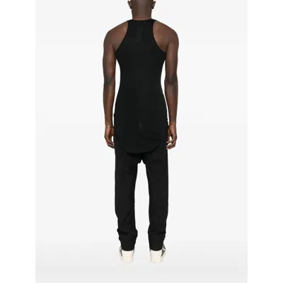 Rick Owens Crew-neck Sleeveless Vest In Black