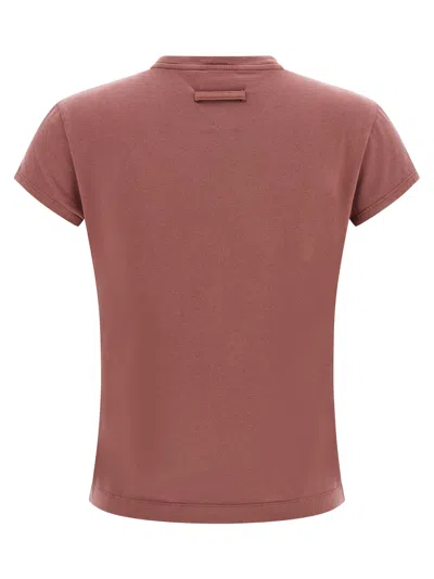 Jean Paul Gaultier Needles Signature Embroidered Graphic Crew T Shirt In Brown