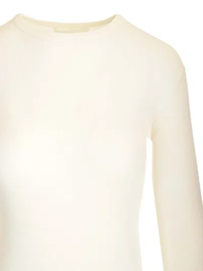 Lisa Yang Vivian Long-sleeved T-shirt Knitwear White In Neutral