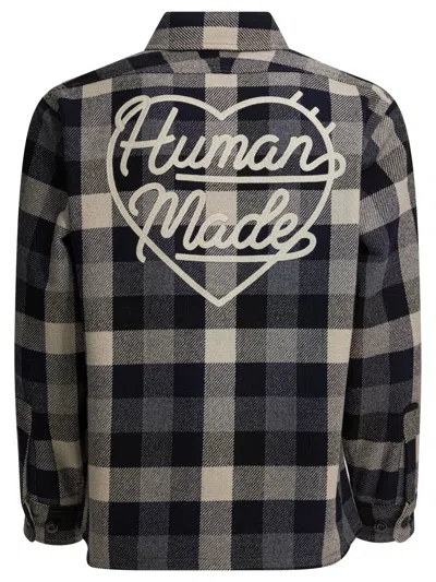 Human Made Wool Overshirt Jacket Jackets And Coats Black In Gray