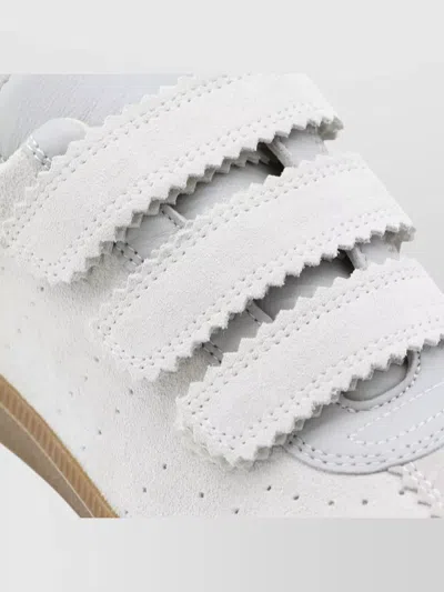 Isabel Marant Beth Mixed Leather Triple-grip Sneakers In Multi