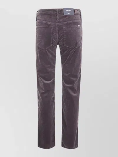 7 For All Mankind Calie Straight Leg Trousers Five Pocket In Brown