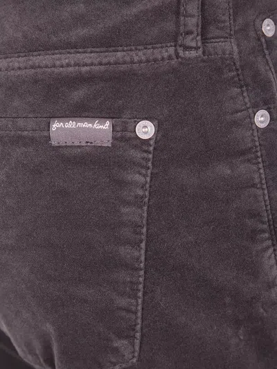 7 For All Mankind Calie Straight Leg Trousers Five Pocket In Brown