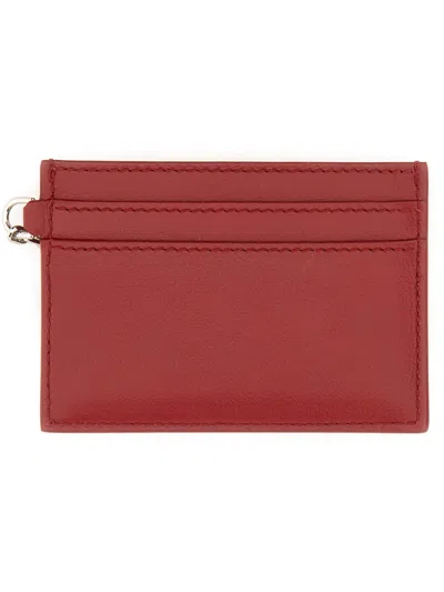 Alexander Mcqueen Women Sling Card Holder In Red