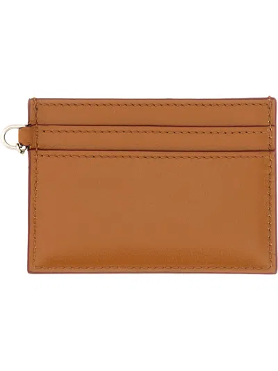 Alexander Mcqueen Women Sling Card Holder In Brown