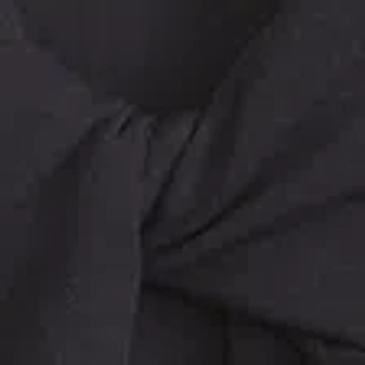 Abercrombie & Fitch Bra-free Long-sleeve Twist Cutout Top In Black