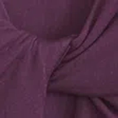 Abercrombie & Fitch Bra-free Long-sleeve Twist Cutout Top In Purple