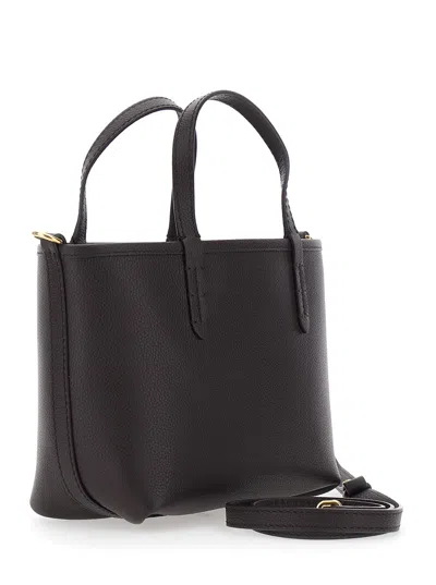 Burberry Women Brown Reversible Tote Bag With Adjustable And Removable Shoulder Strap And Ekd Patch  In Multi