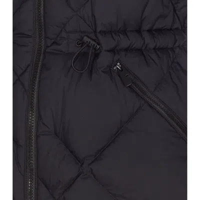 Burberry Women Devonside Quilted Vest With Check In Black