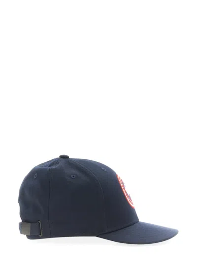 Canada Goose Branded Adjustable Baseball Cap With Curved Brim In Black