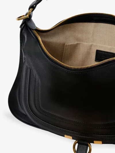 Chloé Chloe' Women Marcie Leather Shoulder Bag In Black