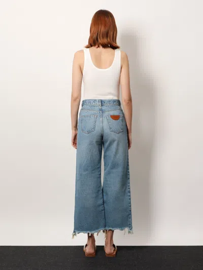 Chloé Logo Ribbed Cotton Jersey Tank Top In White