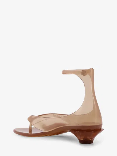 Chloé Chloe Women Biscuit Tpu Chloe Jelly Thong Sandals In Brown