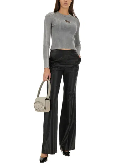 Diesel Grey Cotton M-valary-r Top In Gray