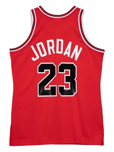 Mitchell & Ness Men's Basketball Nba Authentic Jersey Hardwood Classics No 23 Michael Jordan 1997-98 Chibul Road Red In Red